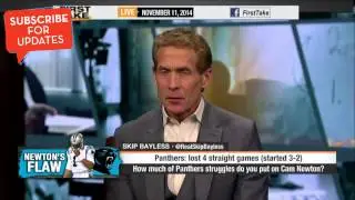 First Take - How Much of Panthers' Struggles Fall on Cam Newton?