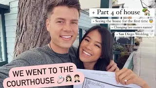 Courthouse WEDDING 💒 + Law shows Tiff the progress in Nashville 🏡