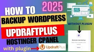 How to Backup a wordpress website with plugin | updraftplus wordpress backup plugin