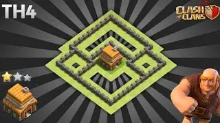 BEST TH4 BASE | TH4 BASE COPY LINK - CLASH OF CLANS