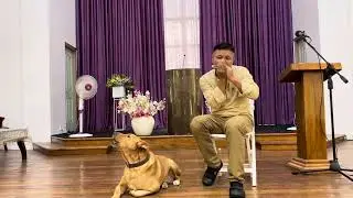 Doggy Singing in the Church