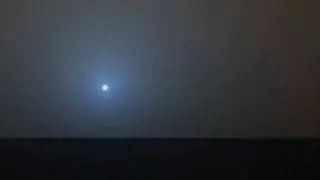 Blue sunset on Mars