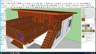 teaching design by sketchup2018 part 3  (qhiav  design tsev los ntawv lub  sketchup2018 part 3 )