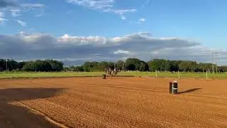 Riding One Handed While Carrying the USA Flag