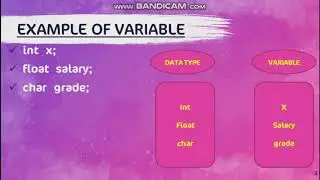 variable and datatype in c