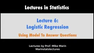 6.3 Logistic Regression: Using Model Equation To Answer Questions