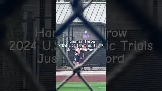 Hammer Throw 2024 U.S. Olympic Trials #trackandfield #athletics #hammerthrow Justin Stafford