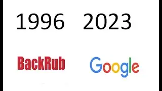 Ewolucja loga Google 1996-2023