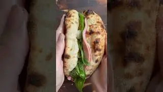 Pistachio Mortadella Pizza Sandwich#bread#homemade#sourdough#sandwich#pizza#asmr#recipe#pizza#shorts