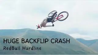 BACKFLIP CRASH at RedBull HARDLINE !! Gaetan VIGE