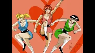 Powerfull Girls Sketch ( Super Chicche) - from Pencil to Photoshop.