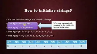 string in C || introduction to string || C programming language || Bangla c programming tutorial