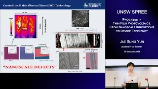 UNSW SPREE 202401-18 Jae Sung Yun - Progress in Thin Film Photovoltaics