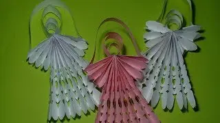 АНГЕЛОЧЕК  на елку из бумаги |Angel made of paper | DIY