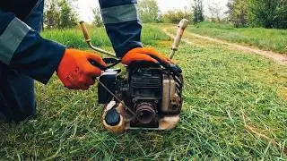 ✅ String Trimmer - Mowing the Grass