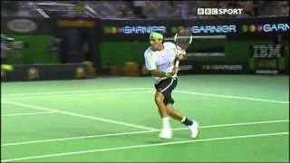 Roger Federer Moments -- Around the Post Backhand