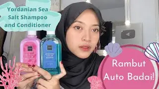 Review Scarlett Yordanian Sea Salt Shampoo and Conditioner Hijab APROVED! Rambut Badai Bervolume!💖