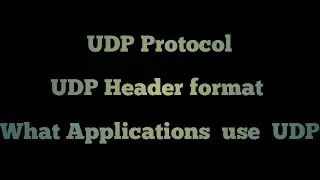 UDP Protocol | UDP Header Format | Pseudo IP Header | what applications use UDP