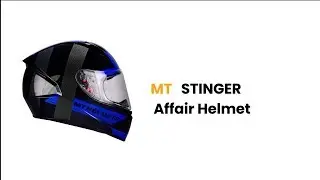 MT Stinger Affair Helmet Gloss Black Blue  | MT HELMET 360º VIDEOS | HELMET REVIEW