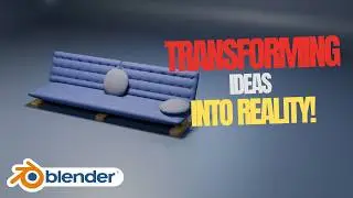 How to Make a Couch in Blender / time lapse
