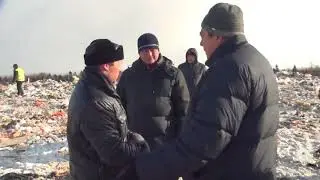 Закрытый полигон ТБО Аннино горит уже полгода. Инспекция 26.02.2018