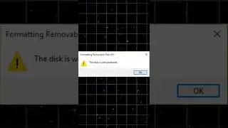 REMOVE Write Protection from Pendrive 