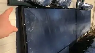 Hot air solar heater cranking heat in December Wa State