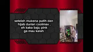 setelah mukena putih dan hijab durian coolmax , eh kaka baju pink ga mau kalah