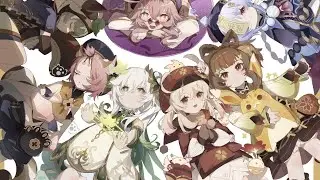 Nahida, Yaoyao, Diona, Klee, Dori, Qiqi & Sayu edit (Genshin Impact)