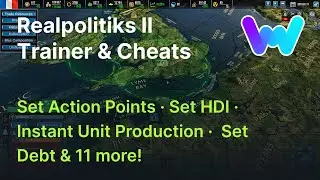 Realpolitiks II Trainer +15 Cheats (Set Population, Set Action Points, Set Debt, & 12 More)