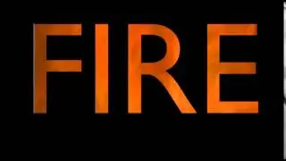Fire Text in Blender Cycles Test