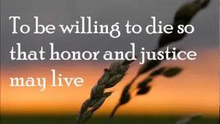 Frank Sinatra - The Impossible dream (with lyrics)