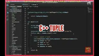 Creating tuple and using it in C++ programming | Software Coding Tutorials Channel