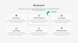 Responsive Our Services Section Using HTML & CSS | My Services Section