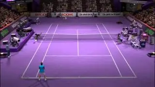 Virtua Tennis 4 Roger Federer vs. Jim Courier 1080p
