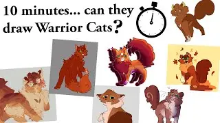 Can Warrior Cats artists draw cats in 10 Minutes?