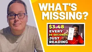 What's Missing? Earn $3.48 Every 30 Seconds READING STORIES Make Money Online