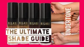 Milani Conceal + Perfect 2in1 Foundation shade Guide, swatches, Review of  02Natural,03Light beige