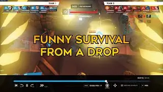 Funny Survival from A Drop - Overwatch