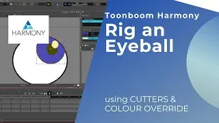 Rigging an Eyeball in toonboom Harmony using the CUTTER and COLOUR OVERRIDE nodes