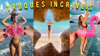 IDEIAS DE FOTOS CRIATIVAS NA PRAIA COM CELULAR FÁCEIS DE FAZER