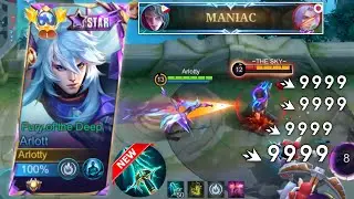 WTF DAMAGE! ARLOTT NEW BUILD & EMBLEM 2024 AFTER UPDATE!! - Mobile legends