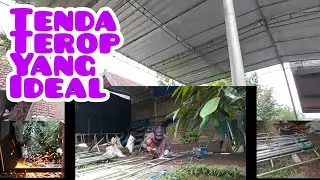 proses buat tenda terop