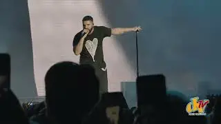 Drake performing FEEL NO WAYS
