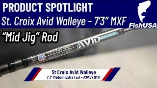 St. Croix Avid Series Walleye Spinning Rod - ASWS73MXF - When To Use It