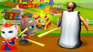 КТО КРУЧЕ ГОВОРЯЩИЙ КОТ ТОМ   TALKING TOM ПРОТИВ СУПЕР ЗЛОЙ БАБКИ GRANNY МЕГА ЧЕЛЛЕНДЖ!