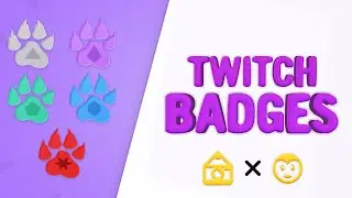 Free PSD Preview - Wolf Paw Sub Badges - Custom