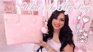 WHAT'S IN MY PINK LV BAG!