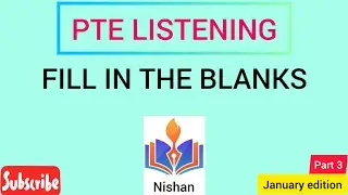 Pte listening | Fill in the blanks | Pte listening test #ptelistening #pte