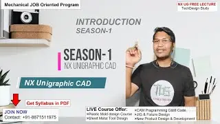 Introduction For NX CAD Season-1/FREE Course